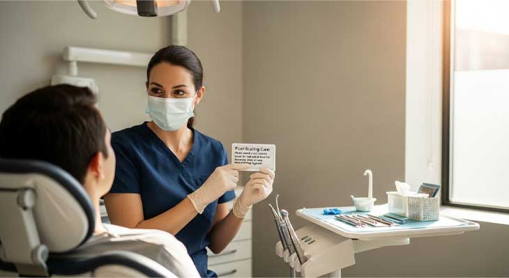 مراقبت های بعد از جرم گیری دندان