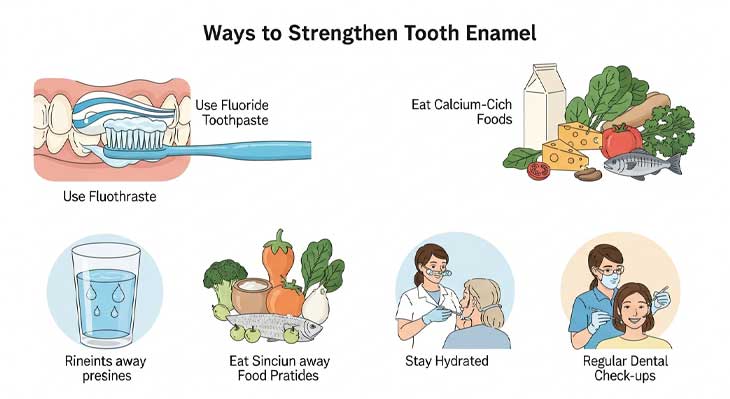 راه های تقویت مینای دندان