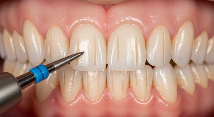 مقدار تراش دندان برای لمینت