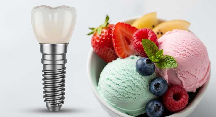تغذیه بعد از ایمپلنت دندان