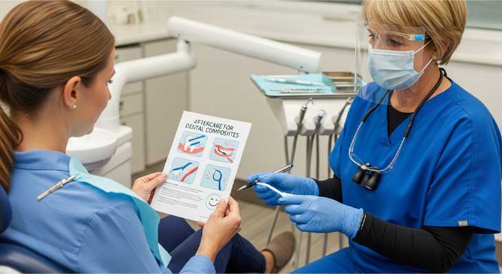 مراقبت های بعد از کامپوزیت دندان