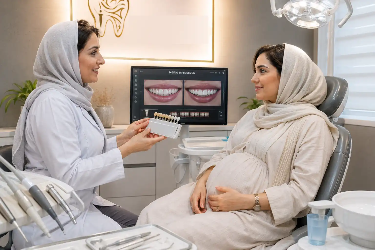 لمینت دندان در بارداری